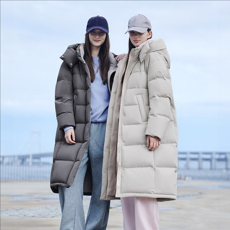 坦博尔羽绒服长款冬季女2025新款时尚休闲加厚运动修身好看外套