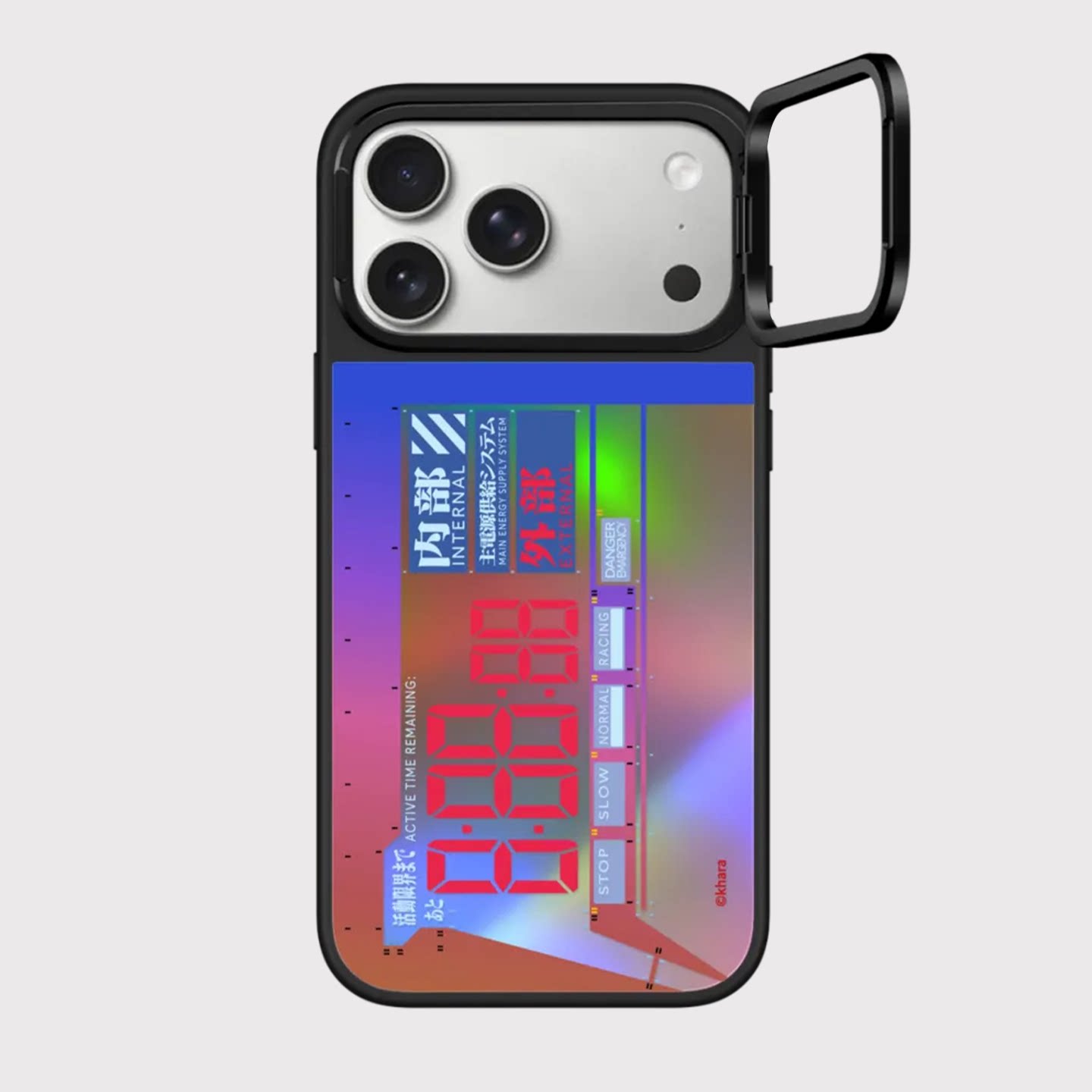 Evangelion Purple Green Shinji Asuka Unit-01 MagSafe Kickstand iPhone Case