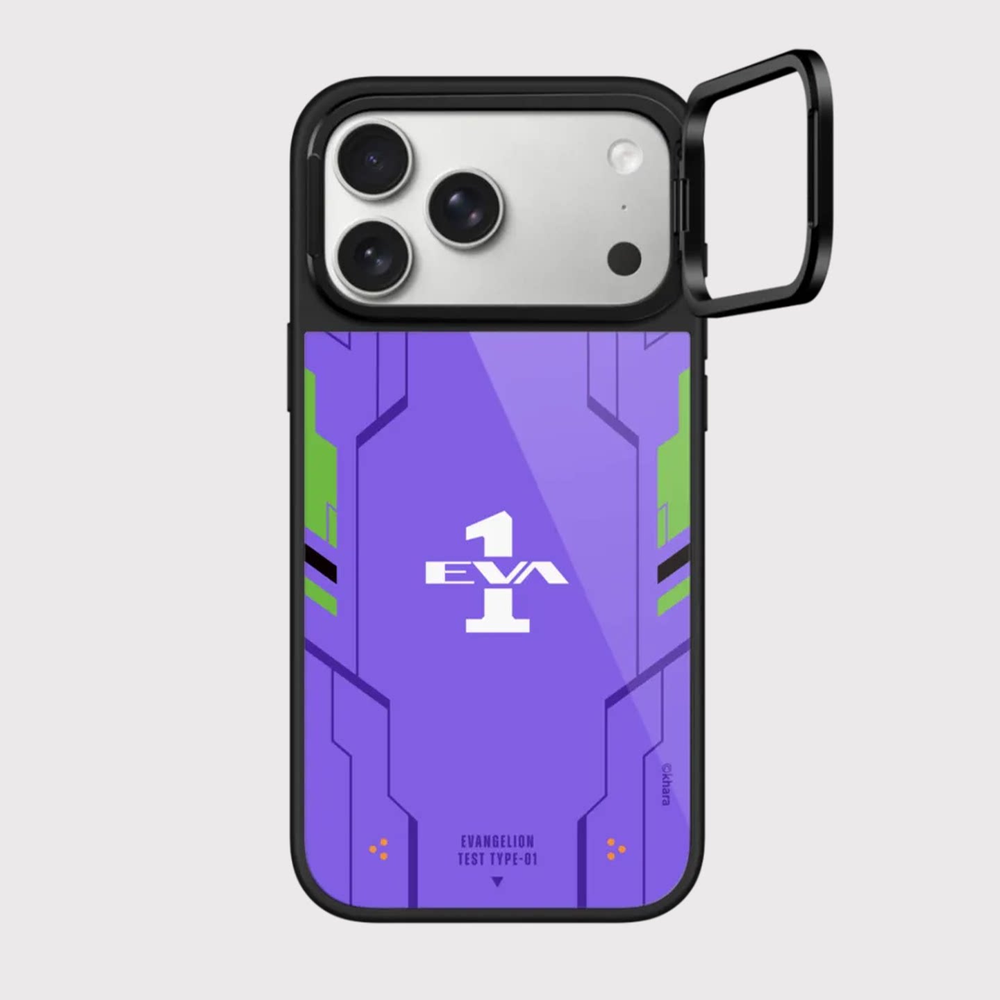 Evangelion Purple Green Shinji Asuka Unit-01 MagSafe Kickstand iPhone Case