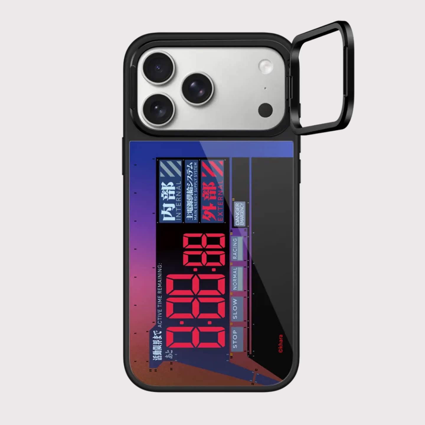 Evangelion Purple Green Shinji Asuka Unit-01 MagSafe Kickstand iPhone Case