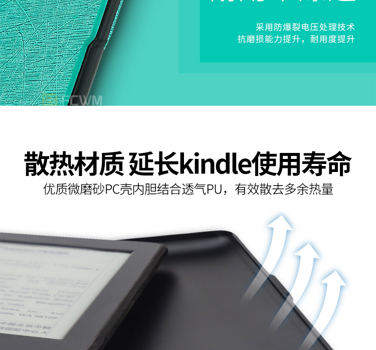 FCWM kindle bảo vệ tay áo 558 Người khởi xướng Amazon micro đệm 499 X eBook holster ngủ vỏ mỏng - Phụ kiện sách điện tử vỏ ipad pro 11