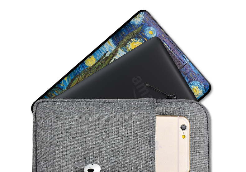 đệm FCWM Amazon Kindle Oasis đọc holster cuốn sách điện tử / x micro dây kéo túi bảo vệ tay áo 499 - Phụ kiện sách điện tử bao da máy tính bảng