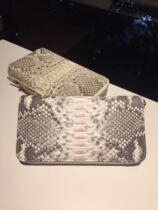 South African python leather wallet