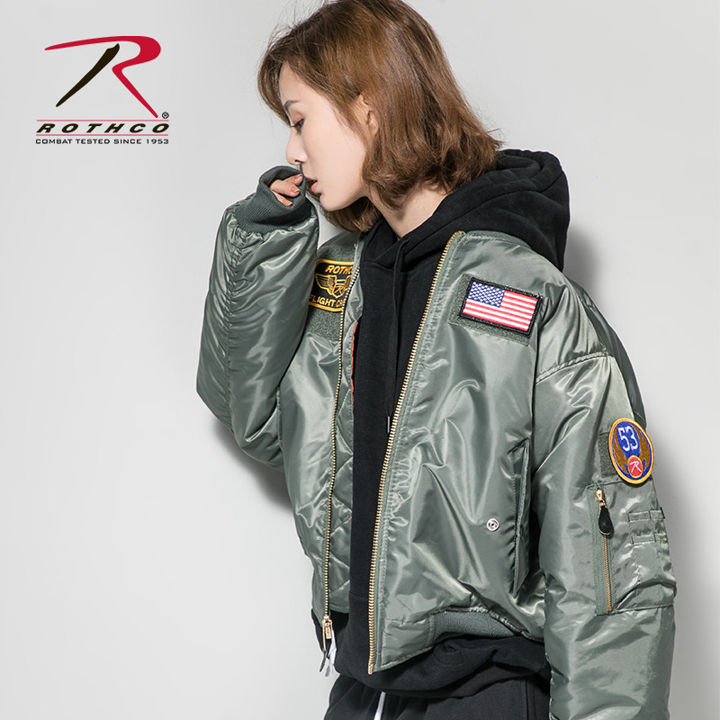 Winter new ROTHCO color epaulette embroidery standard MA1 couple jacket pilot jacket casual warm cotton clothing