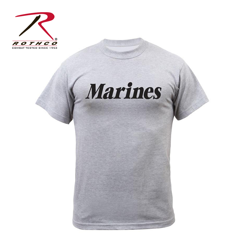 ROTHCO Spring U.S. Imported Marine Printed Training T-shirt Ren Jialun Same Style Casual Base