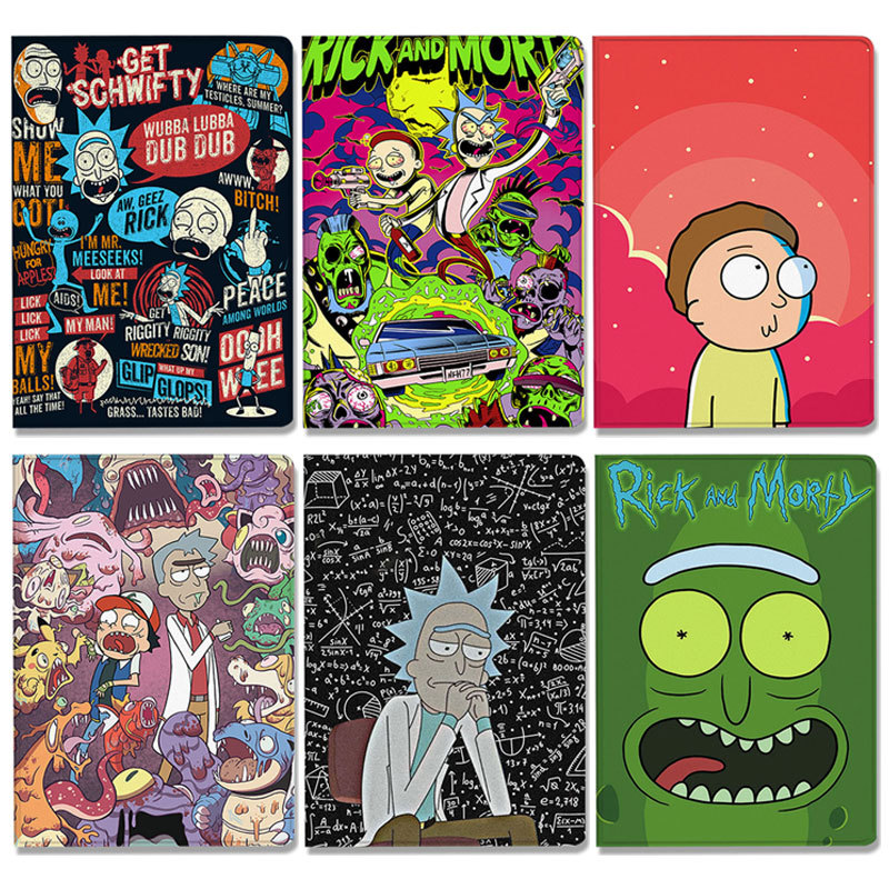 Suitable for iPad Protective Case Pro/Pen Slot Air6/5/ 10.9inch Anime Mini7/6/5 Rick and Morty 2021 Apple 11-Inch 10Th Generation/9Th Generation 2024 Version 70% off Style Tablet Protective Case