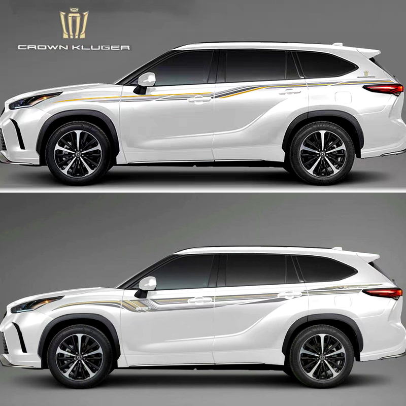 Crown Land Cruiser Body Stripe Decals Suitable for Toyota 21~26 Models Original Land Cruiser Decorative Strips Car Stickers Imported