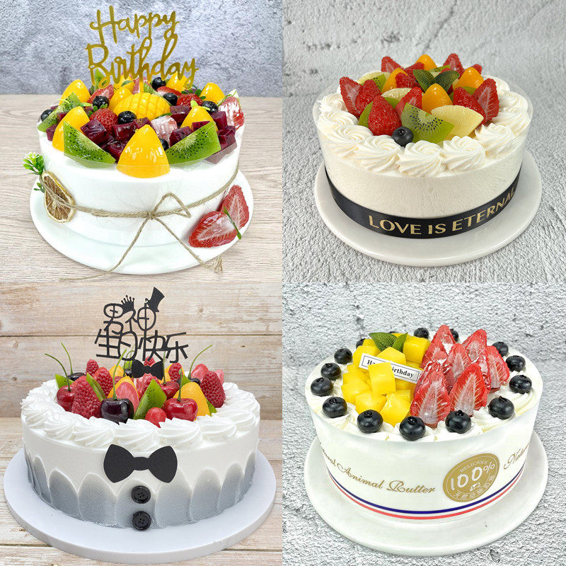 2022 New popular European fruit cake model simulation custom sample window setting