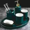 European hotel creative household bathroom toiletries set 6-piece tray Mouthwash cup Toothbrush holder Fat plate