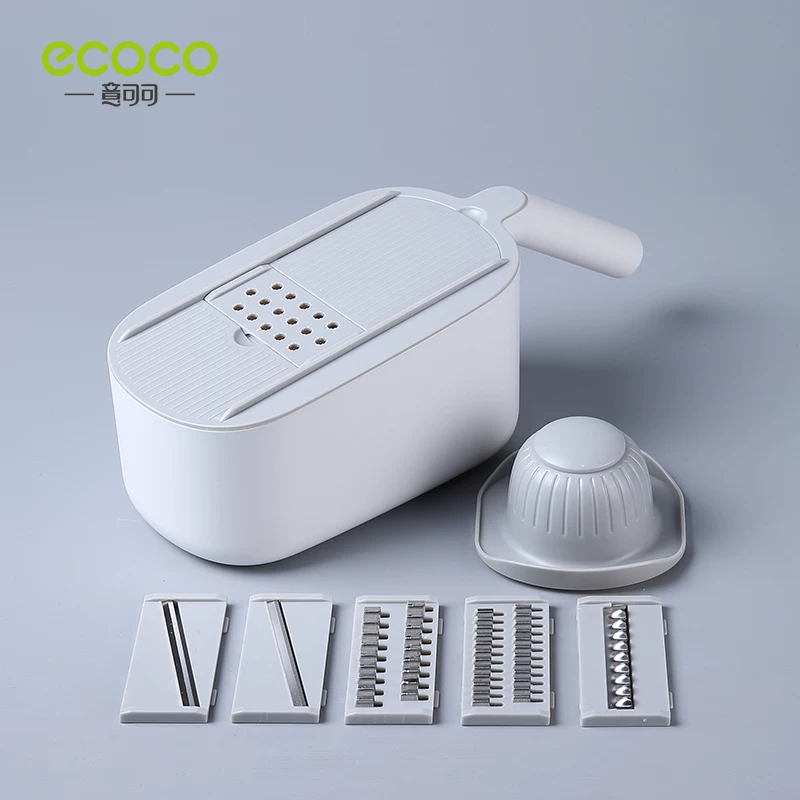 Ecoco кухонная резьба овощи резка предмета картофель shredding домашняя многофункциональная редиска и огурец чищение терка нарезчик