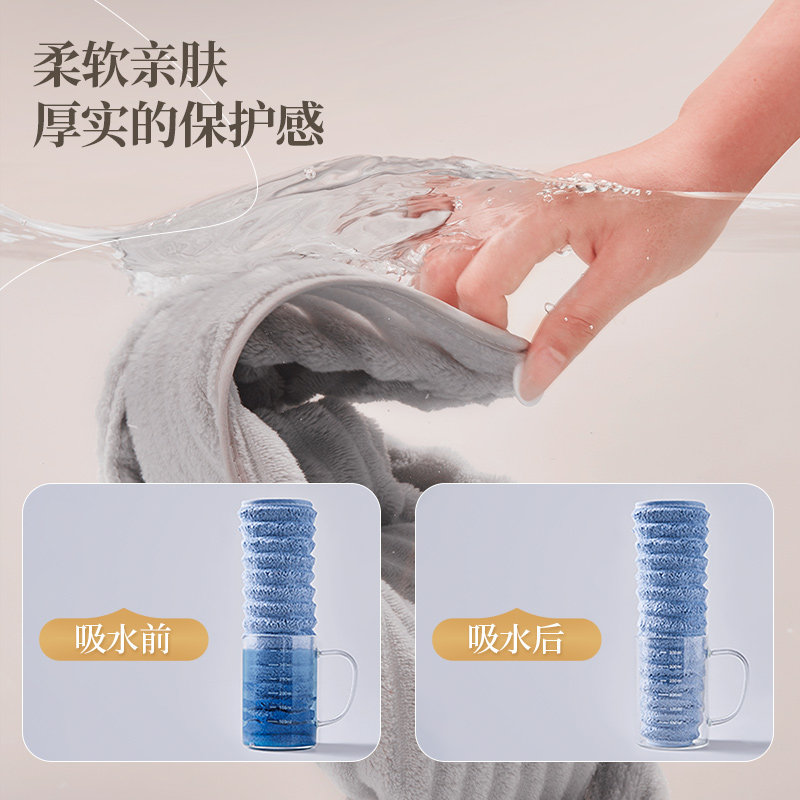💦告别湿漉漉!2024新款干发帽女超强吸水速干加厚洗头擦头毛巾包头巾-干发帽-淘宝好物网