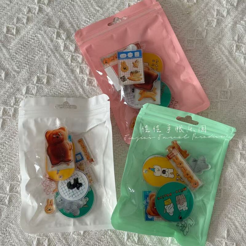 [in Stock] 25Recipe Nico Recipe Bagged Acrylic Tag Bear Rabbit Cat