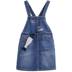 Inman trẻ em mùa hè cô gái New Rửa Sling váy Big Kids Denim váy trẻ em Air váy Girls 