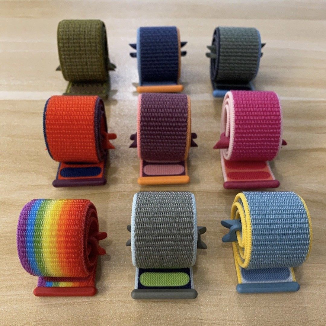 Suitable for Apple braided apple watch 7th generation 6 5 nylon strap Milanese ring silicone 45 1 4 0mm