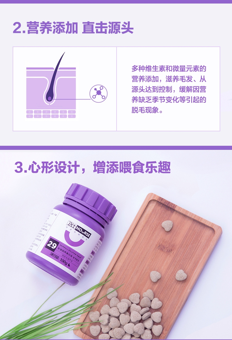 Wei Shihua bóng tóc để bóng táo bón điều hòa dạ dày mèo đặc biệt mèo vào tóc mèo để tóc 100g - Cat / Dog Health bổ sung sữa cho chó con mới đẻ