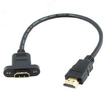 HDMI extension cable 30cm 1m HDMI male to female extension cable with ear screw hole can be fixed 1 4 version