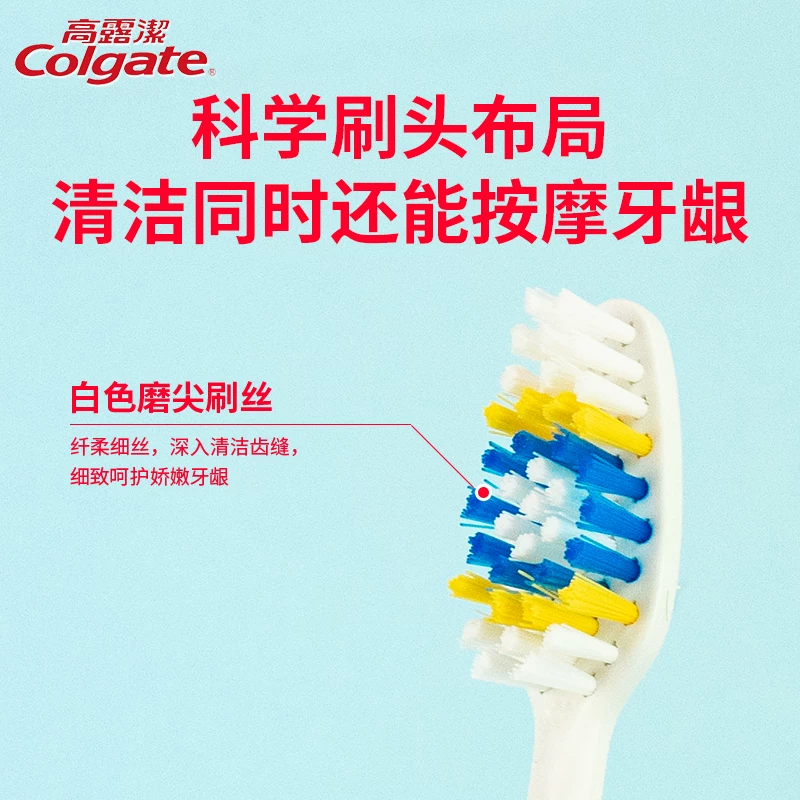 Подлинная Colgate щетка для глубокой очистки зубов взрослый средней жесткости щетина прочная очистка десен средняя волос Family набор