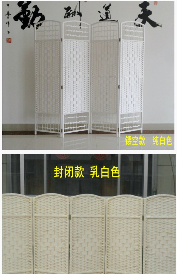 Màn hình vách ngăn phòng khách thời trang màn hình gấp di động đơn giản hiện đại lối vào phòng ngủ khách sạn màn hình gỗ trắng gấp - Màn hình / Cửa sổ vach ngan phong tho
