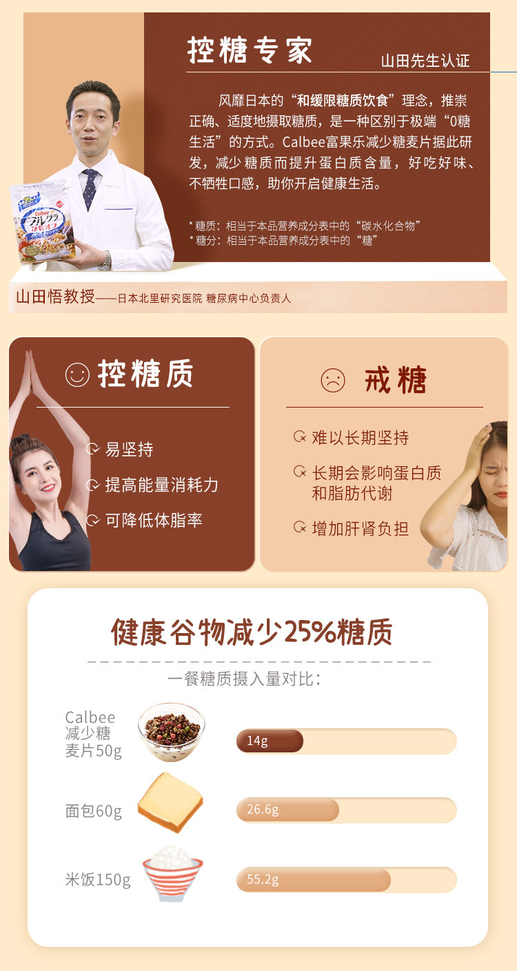 日本进口 卡乐比 新口味 可可莓莓减少糖麦片 600g 图3