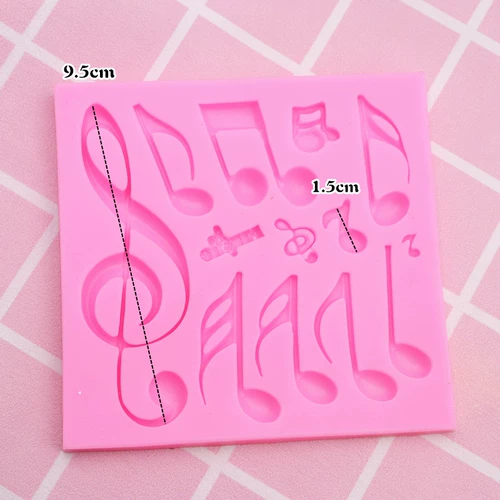 Акриловый фондан, сверхлегкая музыкальная глина, силиконовая форма, DIY