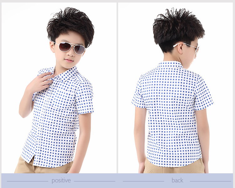 Chemise garcon à manche courte - Ref 2077515 Image 15