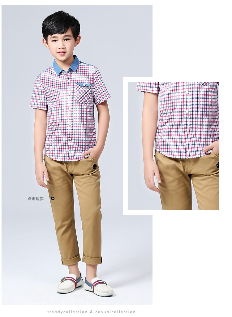 Chemise garcon à manche courte - Ref 2077513 Image 22