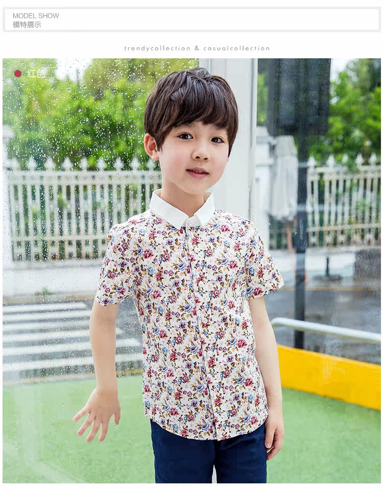 Chemise garcon à manche courte - Ref 2077502 Image 19