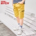 Quần áo quần bé trai Quần short bé trai mặc váy hè 2019 quần trẻ em mới ra mồ hôi mùa hè phiên bản Hàn Quốc của thủy triều - Quần quần short bé gái Quần