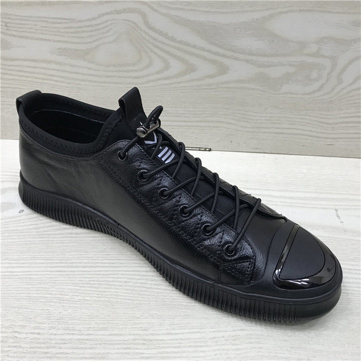 Broken size shoes special men's shoes leather top layer cowhide spring style shell head handsome youth sports men's single shoes tide c