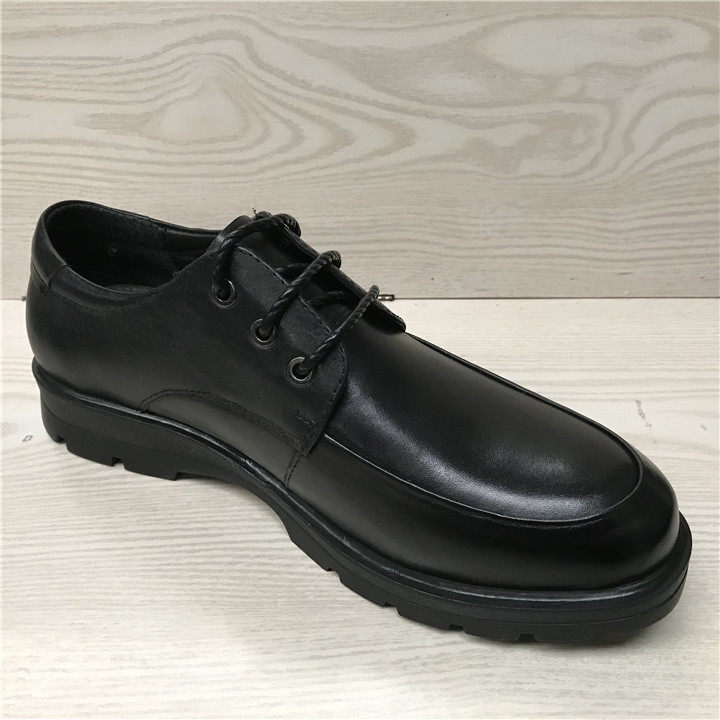 Broken size shoes special men's shoes leather top layer cowhide autumn business formal shoes thick bottom lace up dad shoes men b14