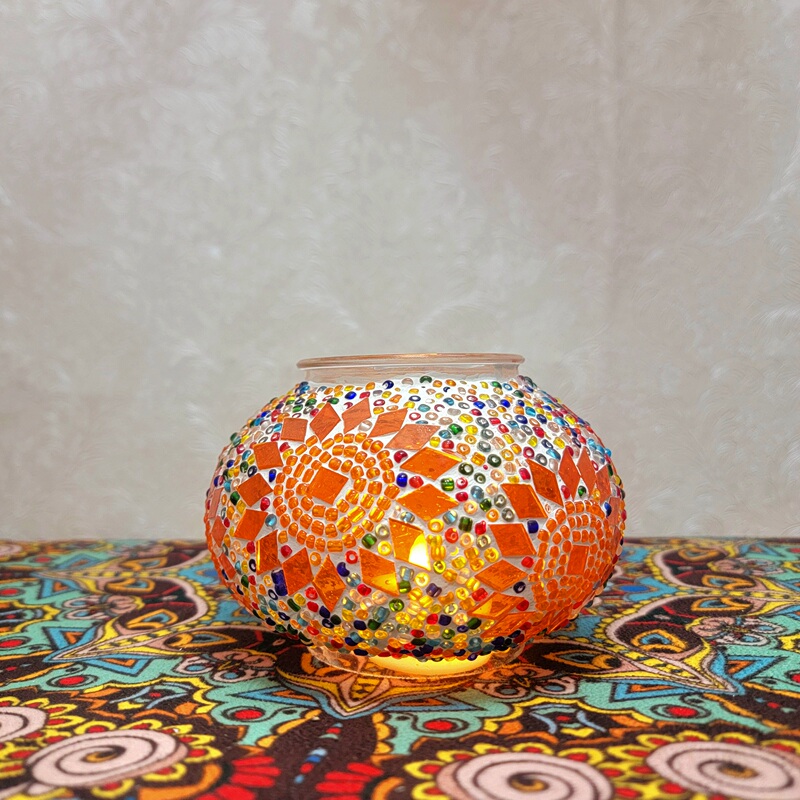 Exotic Turkish Retro Style Atmosphere Handmade Mosaic Glass Lampshades in Various Styles