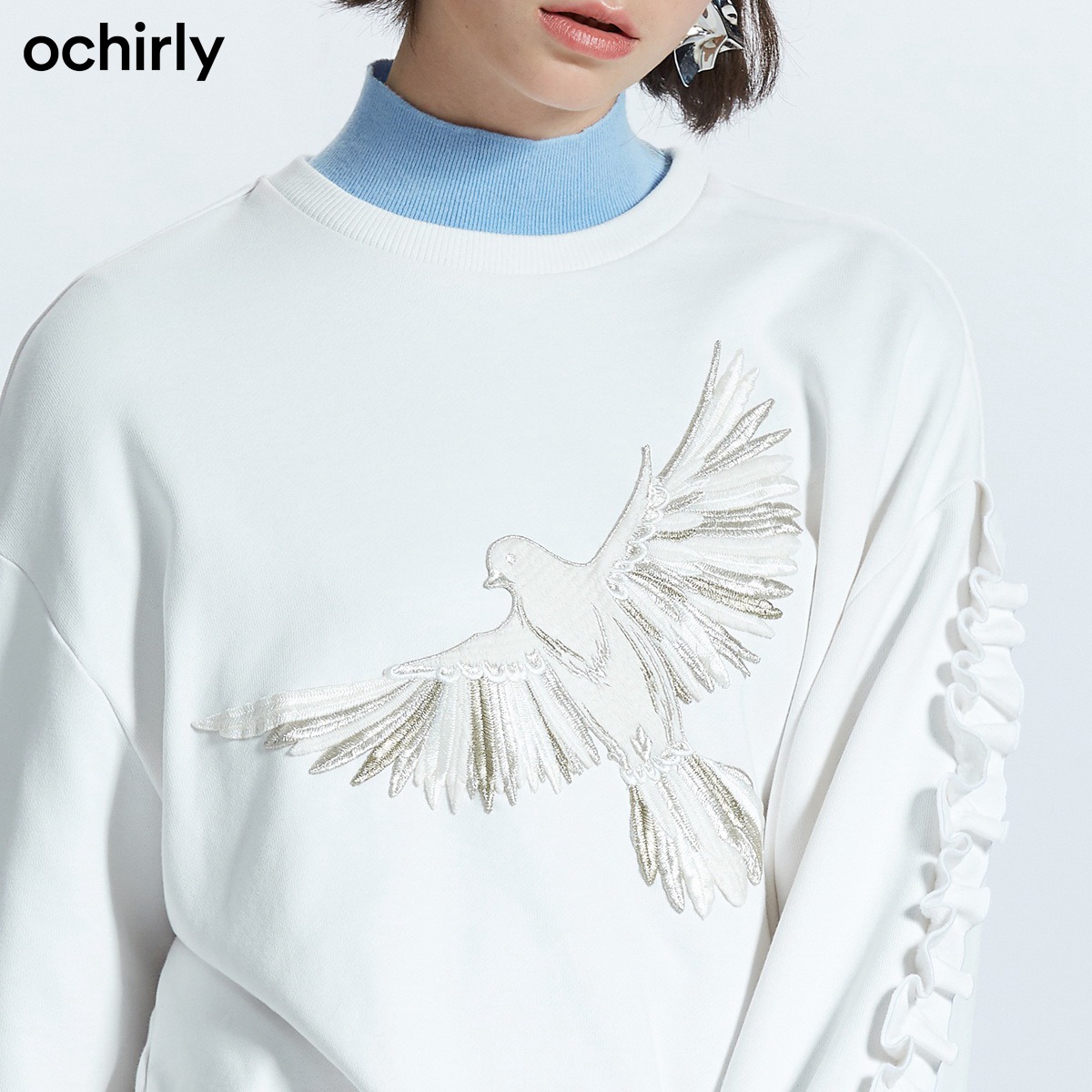 Sweatshirt femme OCHIRLY    en Coton - Ref 3217221 Image 4
