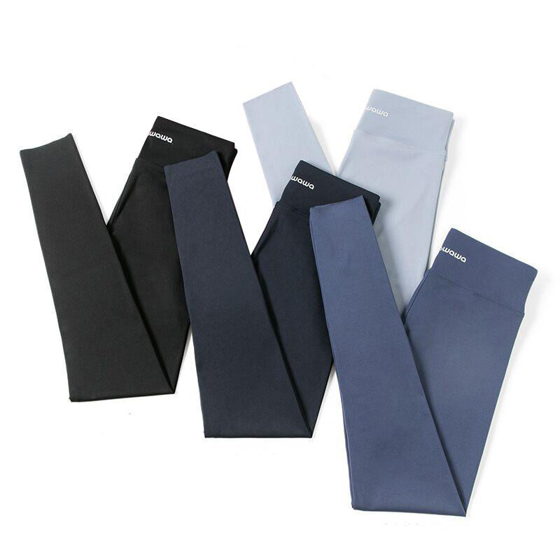 Integrated seamless shark fish leather pants female spring and autumn slim fit pants no-mark naked sensation yoga pants to collect hip-hip Barbie pants