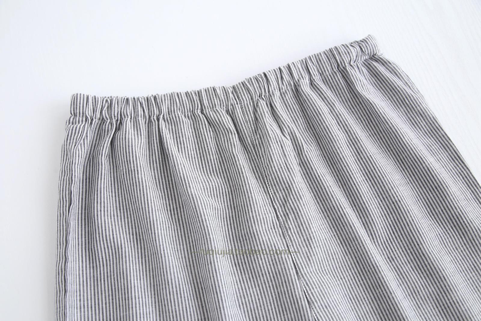 Mùa hè cotton quần short đôi gạc quần pajama cộng với phân bón XL chất béo MM200 kg điều chỉnh nhà quần phụ nữ mang thai