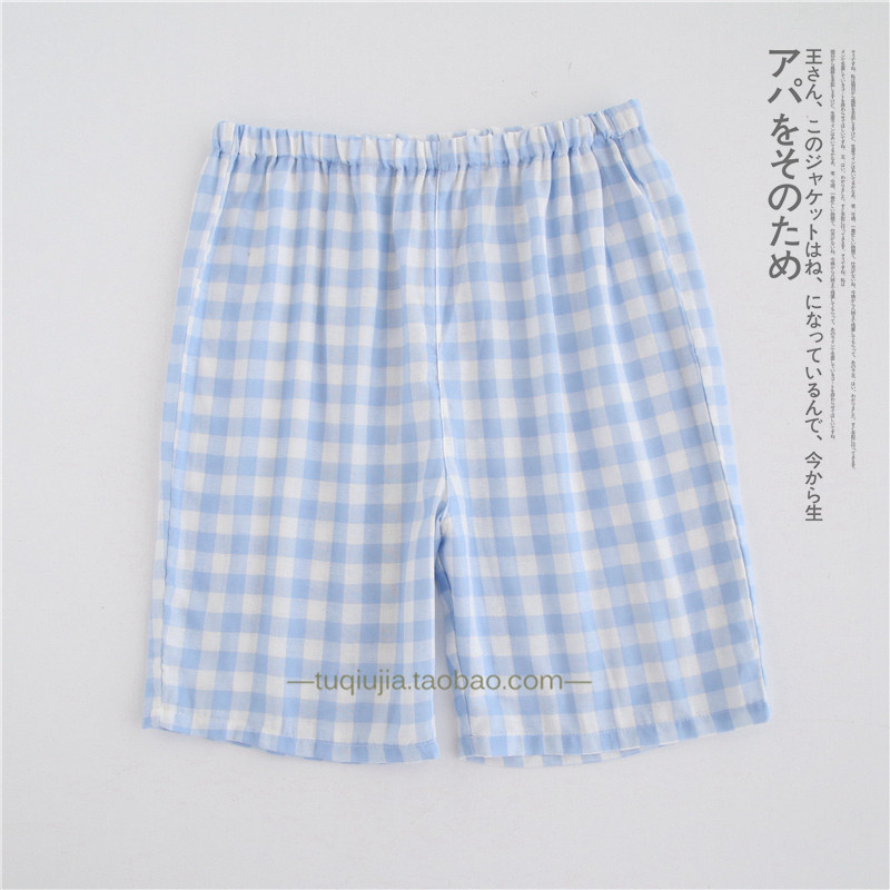 Mùa hè cotton quần short đôi gạc quần pajama cộng với phân bón XL chất béo MM200 kg điều chỉnh nhà quần phụ nữ mang thai