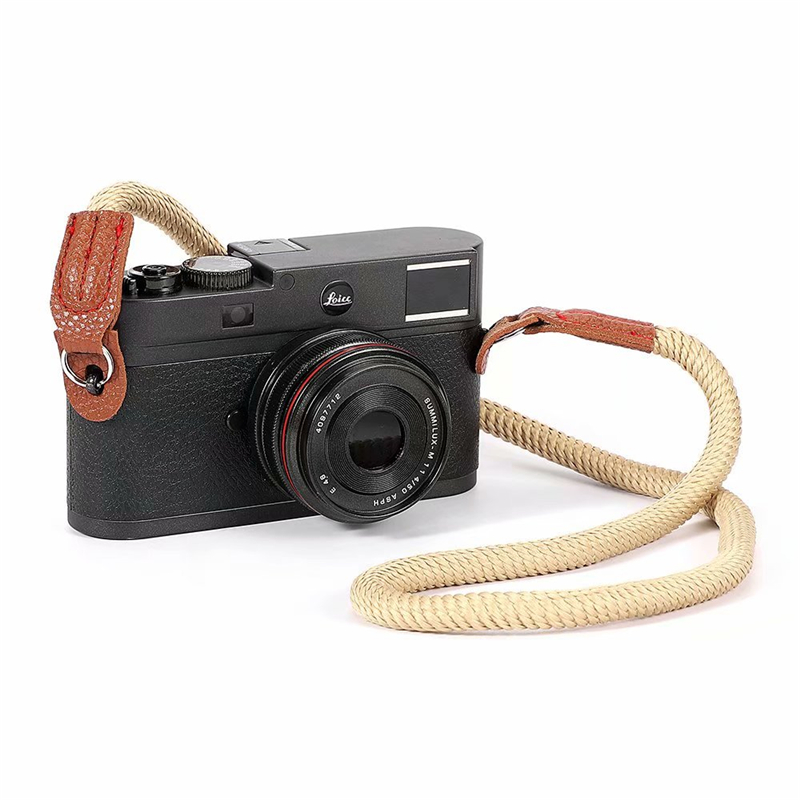 Micro-single-eye camera single-eye shoulder strap A6400 oblique spanning baby bag Leica decompression lanyard literary retro M50 200D