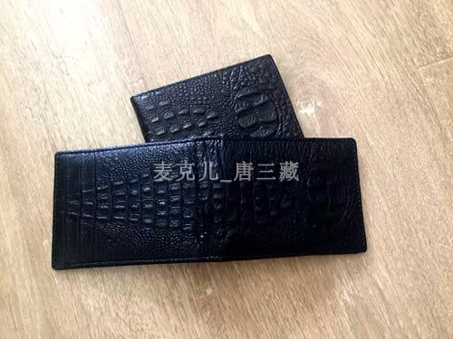 Ba nhà sưu tập da bò da cá sấu nguyên chất mẫu da siêu mỏng bằng lái xe giấy phép lái xe tài liệu đa thẻ túi đeo chéo nữ nhỏ gọn