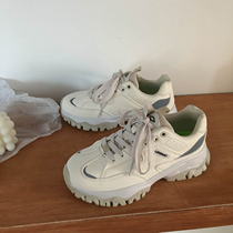 Lin Xian Ginseng Spring new father shoes womens tide 2020 new net red super fire students Korean version of Wild Sports