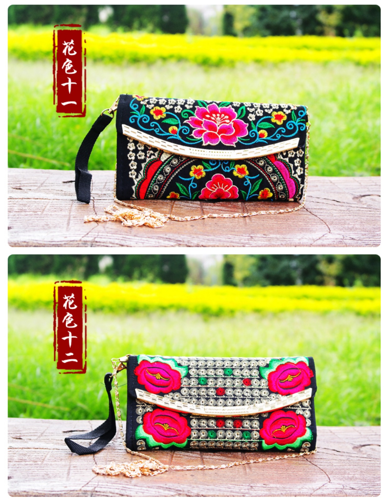 Gương gió quốc gia túi mới thêu vai thêu thêu nữ chéo vải chéo nhỏ túi vuông túi xách nữ Gucci