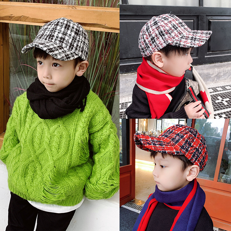 Child Hat Men Tide Autumn Winter Fashion Duck Tongue Cap Boy Han Edition Warm Hat Baseball Cap Baby Hat