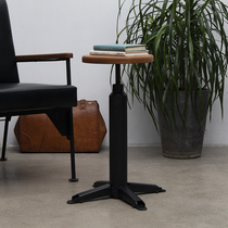 Minimalist American nostalgic bar Bench West Restaurant Industrial Wind Iron Art High Foot Home Bench Adjustable Solid Wood Bar Stool