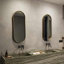 Minimalist Nordic comb Cosmetic Mirror Brief Light Lavish Bathroom Mirror Ins Wind Makeup Mirror Round Cosmetic Mirror Hanging Wall Mirror