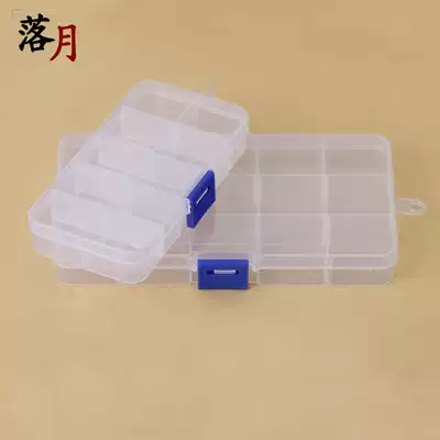 Transparent Plaid storage box plastic box accessories loose beads accessories earrings hand jewelry box accessories box