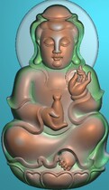 Fine carving figure 5053 jade carving Guanyin relief figure