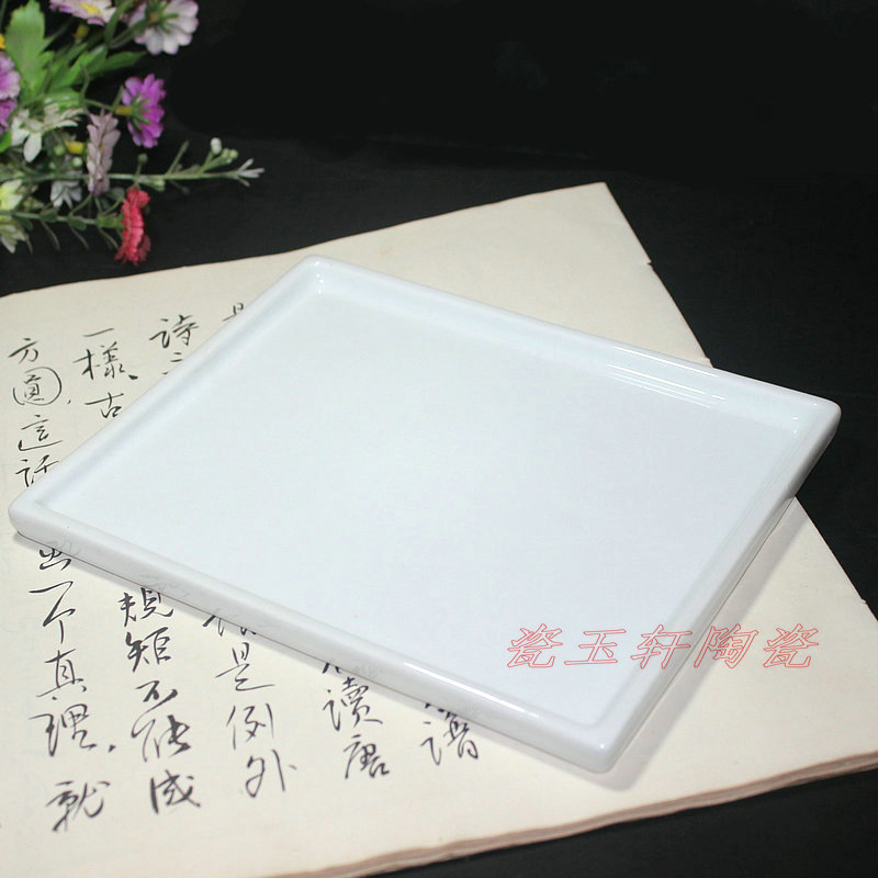 Jingdezhen Ceramic Palette of Painting and Painting Painting and Painting Room Four Treasure Water Pink State Painting Palette