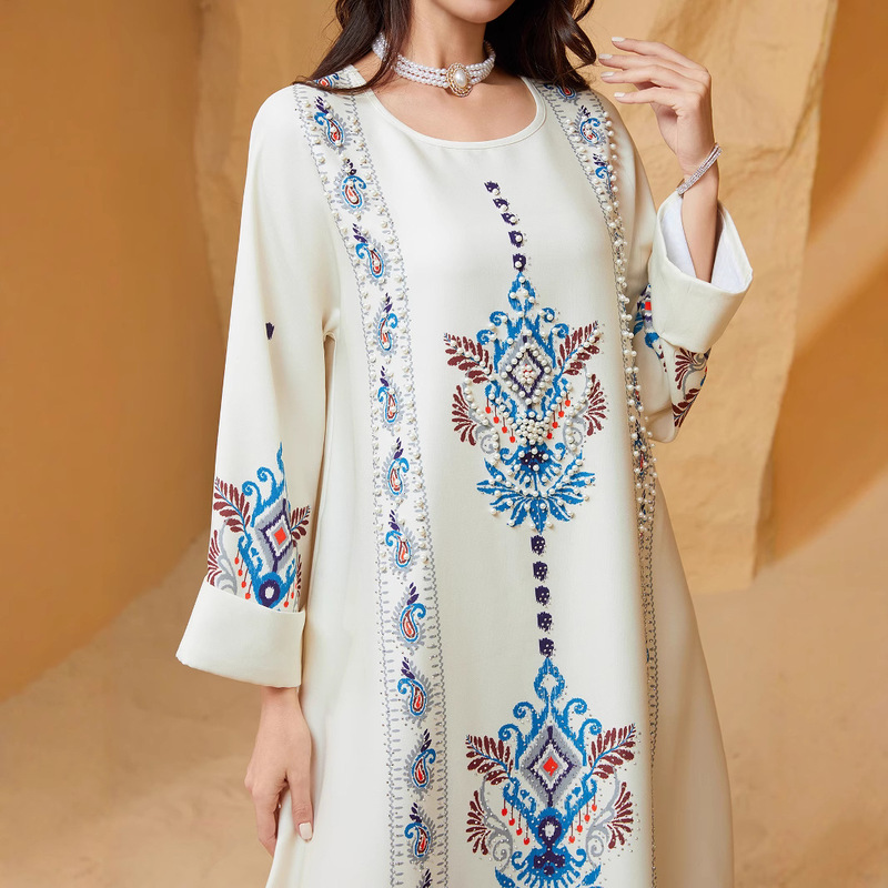 2026 European and American Home Dresses New Fashion Printed Travel Dresses Dresses Woman 2026 European and American Home Dresses New Fashion Printed Travel Dresses Dresses Woman