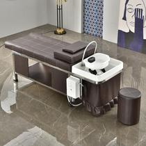 Washing bed barber shop special Thai hair salon beauty salon lying flat massage simple punch bed with water heater