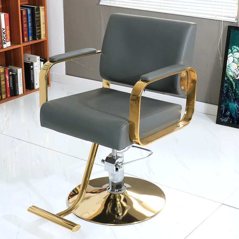 Barber chair hair salon special European style minimalist hairdressing chair rotating lift hair cutting shop ironing and dyeing chair adjustable height