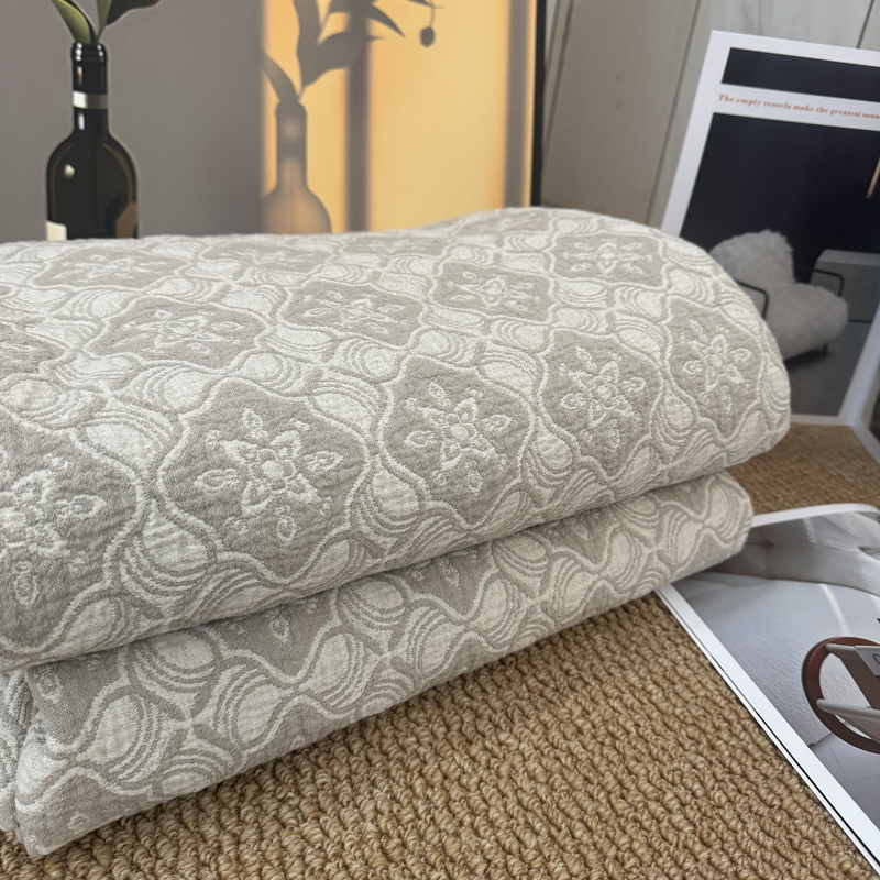 Rain Dew Hemp Double-Stranded Old Hemp Woven Hemmed Multifunctional Blanket 2 * 2.3m