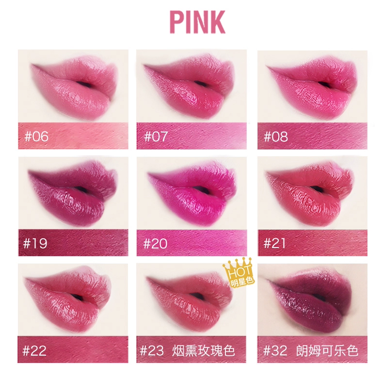 Son môi Maybelline màu đỏ sao khoan nhỏ ống đèn son môi thưởng thức màu đậu dán môi men môi thủy tinh chính hãng cửa hàng - Son môi